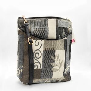 NWT Patchwork Tapestry Crossbody Bag With Adjustable Strap By Designer Danny K.